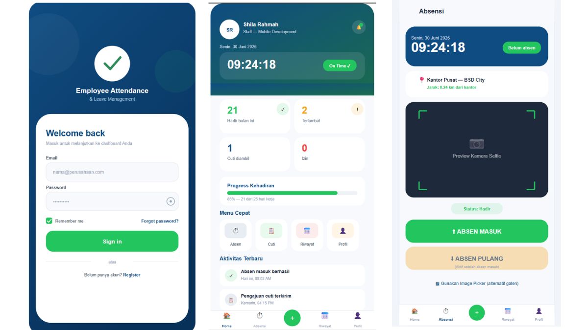 Aplikasi Mobile Absensi & Manajemen Cuti