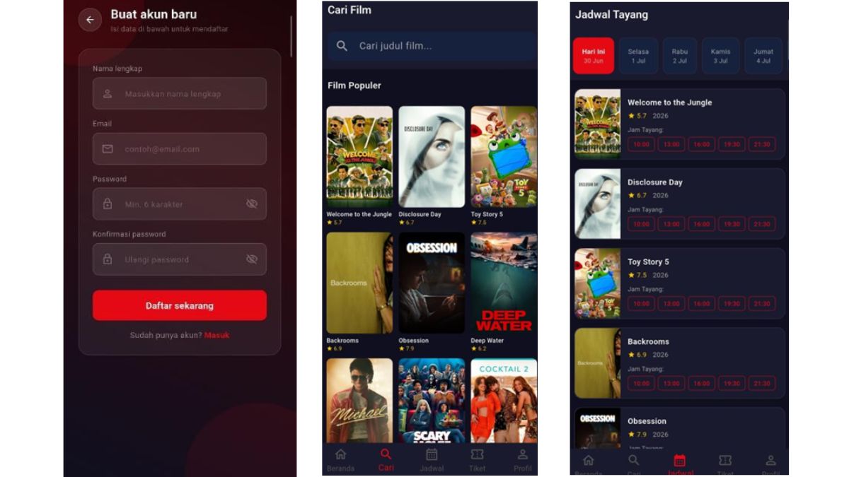 Aplikasi Mobile Pemesanan Tiket Film