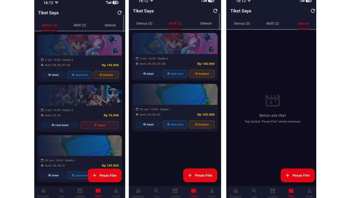Aplikasi Mobile Pemesanan Tiket Film